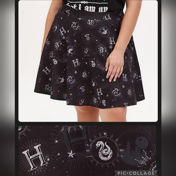 torrid Dresses & Skirts - 🆕HARRY POTTER HOGWARTS SCUBA KNIT SKATER SKIRT